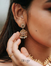 BH101376 - Premium Quality AD Jhumka Earring 2-Zilmor